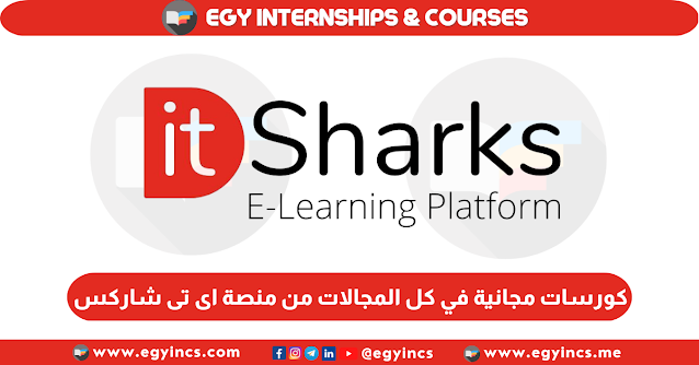 كورسات أونلاين مجانية بشهادة في كل المجالات من منصة اى تى شاركس it Sharks Free Online Courses