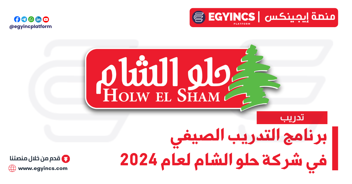 برنامج التدريب الصيفي في شركة حلو الشام لعام 2024 Holw El Sham Summer Internship Program