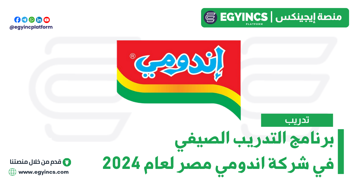 برنامج التدريب الصيفي في شركة اندومي مصر لعام 2024 Indomie Egypt Summer Internship Program