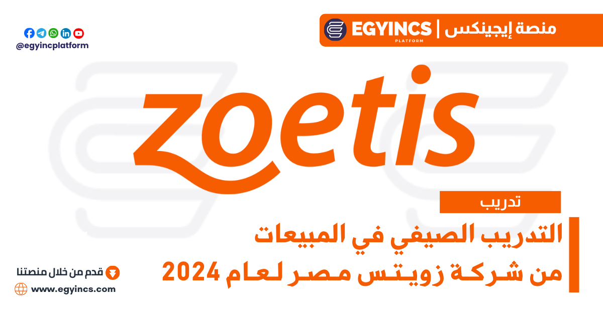 برنامج التدريب الصيفي في المبيعات من شركة زويتس مصر لعام 2024 Zoetis Egypt Sales Summer Internship Program