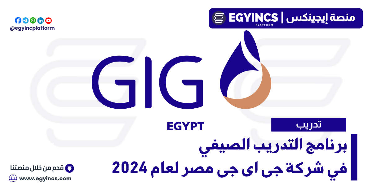 برنامج التدريب الصيفي في شركة جى اى جى مصر لعام 2024 GIG Egypt Life Takaful Summer internship program