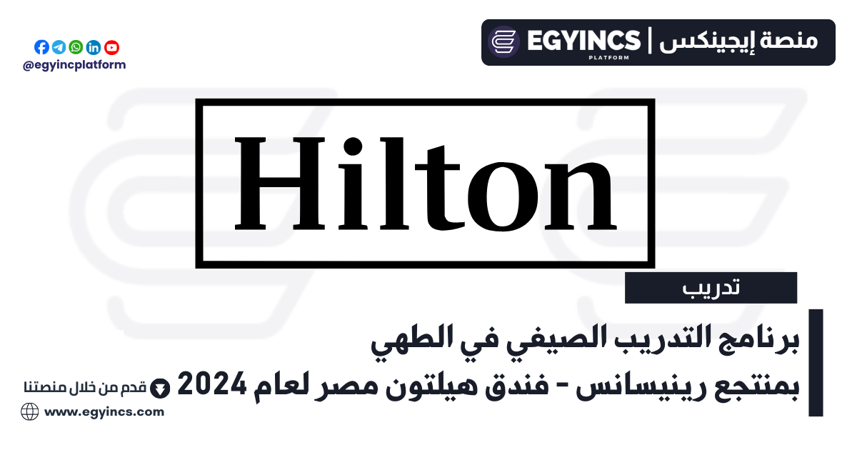 برنامج التدريب الصيفي في الطهي بمنتجع رينيسانس – فندق هيلتون مصر لعام 2024 Hilton Egypt University Intern-MEA – Culinary