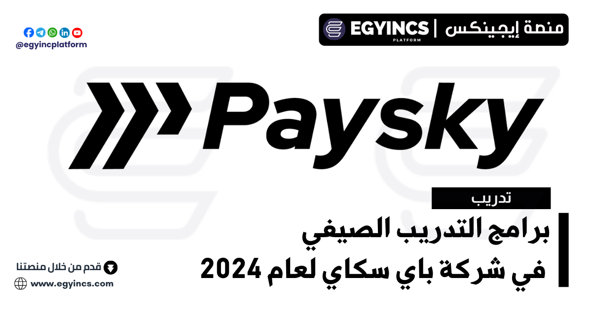 برامج التدريب الصيفي في شركة باي سكاي لعام 2024 PaySky Summer Internship