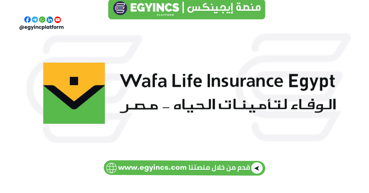 وظيفة مستشار مالي للتأمين المصرفي في شركة الوفاء لتأمينات الحياة مصر Wafa Life insurance Egypt Bancassurance Financial Advisor Job