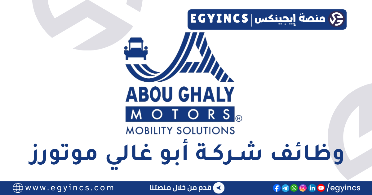 وظيفة وكيل المبيعات في شركة أبو غالي موتورز Abou Ghaly Motors Sales Agent Job