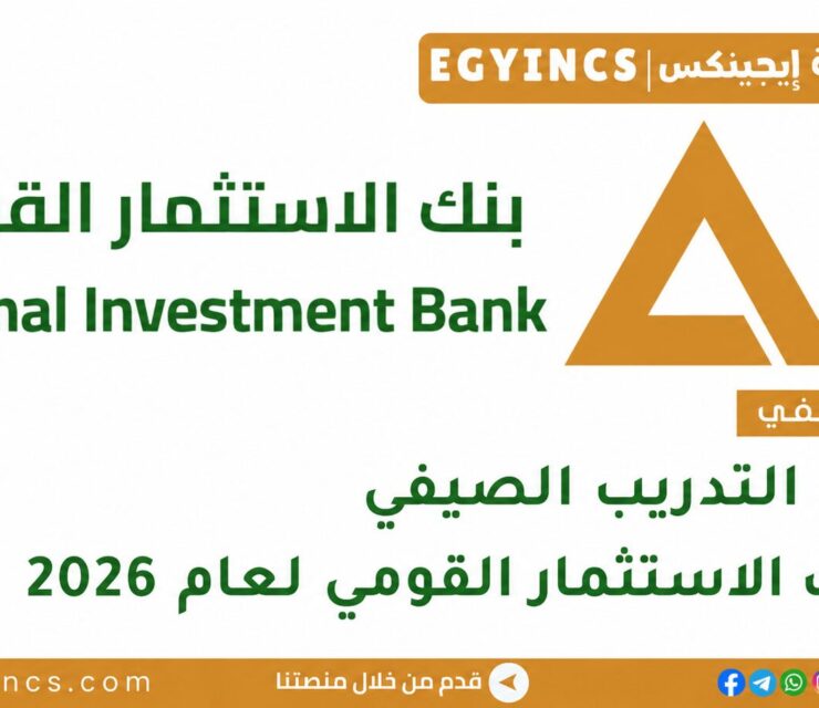 التدريب الصيفي في بنك الاستثمار القومي 2026 National Investment Bank NIB Summer Internship Program