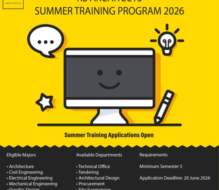التدريب الصيفي في شركة كي بي آركيتكتس 2026 KB Architects Summer Training Program