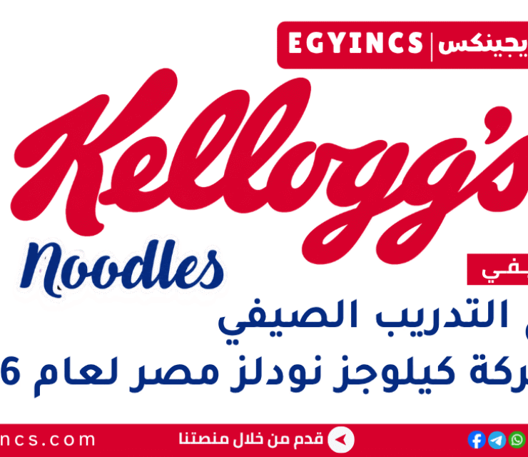 التدريب الصيفي في شركة كيلوجز نودلز مصر 2026 Kellogg’s Noodles Egypt Summer Internship Program